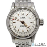稼働 腕時計 ORIS オリス 7550 ポインターデイト 17石 自動巻き 裏スケ シルバー色文字盤 レディース J380