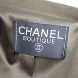 CHANEL シャネル カシミア コート アウター カシミア100 カーキ・ブラウン系 ベルト付き 26k64-1