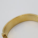 HERMES エルメス エナメルブレスレット クリックH ブレスレット バングル ゴールドカラー×ベージュ アクセサリー レディース ok1764
