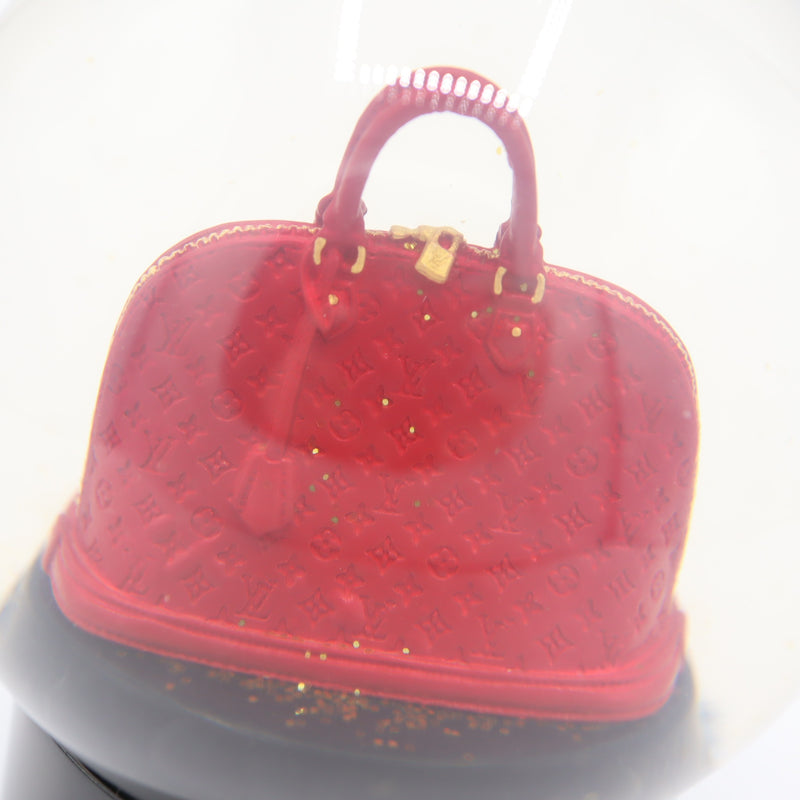 LOUIS VUITTON ルイヴィトン LV スノードーム モノグラム アルマ オブジェ インテリア レッド系 ok1169