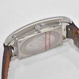 稼働 腕時計 HERMES エルメス ケープコッド CC1.232 ベゼルダイヤ 8PD QZ 白シェル文字盤 2024.7月電池交換 eco1023