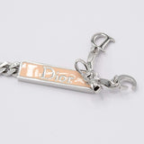Christian Dior クリスチャンディオール イヤリング リボン ロゴ プレート シルバーカラー アクセサリー レディース 箱有 H9389