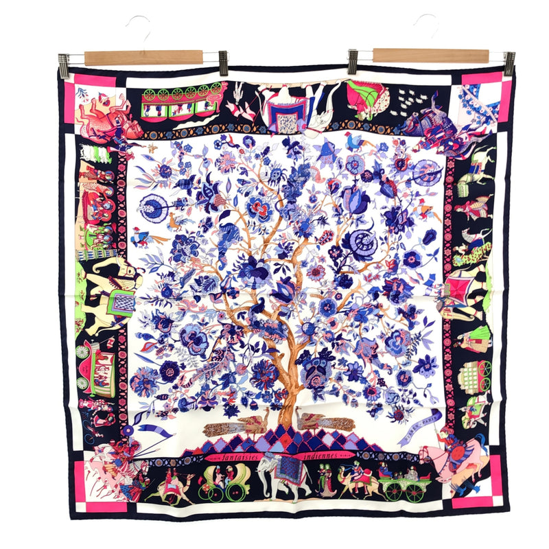 美品 HERMES エルメス カレ90 fantaisies indiennes 眩惑のインド