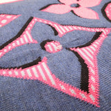 LOUIS VUITTON ルイヴィトン LV マフラー M73895 エシャルプ・ジャイアントポップ ウール100％ リバーシブル 箱有 M4393