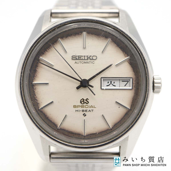 ジャンク 稼働 腕時計 SEIKO セイコー グランドセイコー 6156-8030 自動巻き ベルト社外 H10034