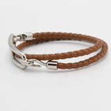 HERMES エルメス ルリ ドゥブルトゥール ブレスレット レザー ブラウン アクセサリー 袋箱 J165