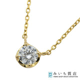 仕上げ済 4℃ ネックレス K18 ダイヤモンド 約1.2g ジュエリー　◆ ok1413