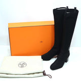 美品 HERMES エルメス H222097Z フォンテーヌ ソックスブーツ ロング シューズ サイズ37 24cm 箱あり H13446