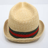 未使用 GUCCI グッチ 434760 ストロー ハット 麦わら帽子 L 58 ベージュ メンズ 保管袋 26k524-2