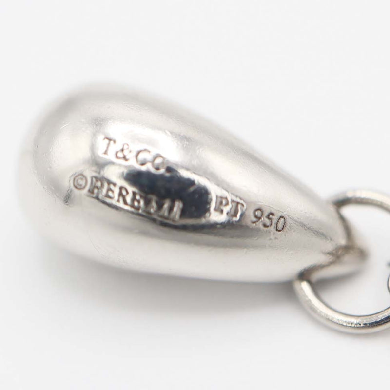 TIFFANY＆Co. ティファニー ネックレス ティアドロップ PT950 約3.3g アクセサリー レディース 箱有 M3723