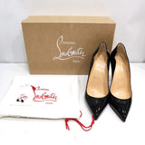 Christian Louboutin クリスチャンルブタン パンプス HotChick100 サイズ37 24cm ブラック ヒール部品箱袋 H22881