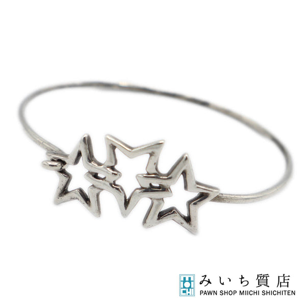 TIFFANY＆Co. ティファニー トリプルスター バングル ブレス ブレスレット シルバー925 アクセサリー H20182