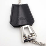 HERMES エルメス NC クロシェット ネックレス パラジウム バッファローホーン レザー 32.1g 箱あり M4186