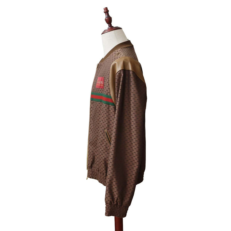 GUCCI グッチ ボンバージャケット シェリーライン GG柄 サイズL メンズ ブルゾン アウター 24s1033-10