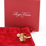 Roger Vivier ロジェヴィヴィエ ダブルフィンガーリング デイジー 指輪 12.5～13号 ゴールドカラー 箱保管袋 H23668