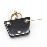 CHANEL シャネル ブローチ D21C バッグモチーフ ブラック 服飾小物 アクセサリー レディース H9532