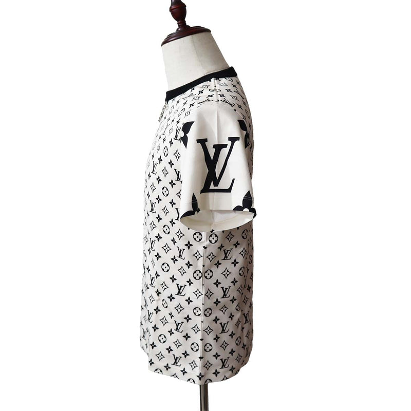 LOUIS VUITTON ルイヴィトン Tシャツ Mサイズ CA36929 モノグラム メンズ 白 チェーン付き H20817
