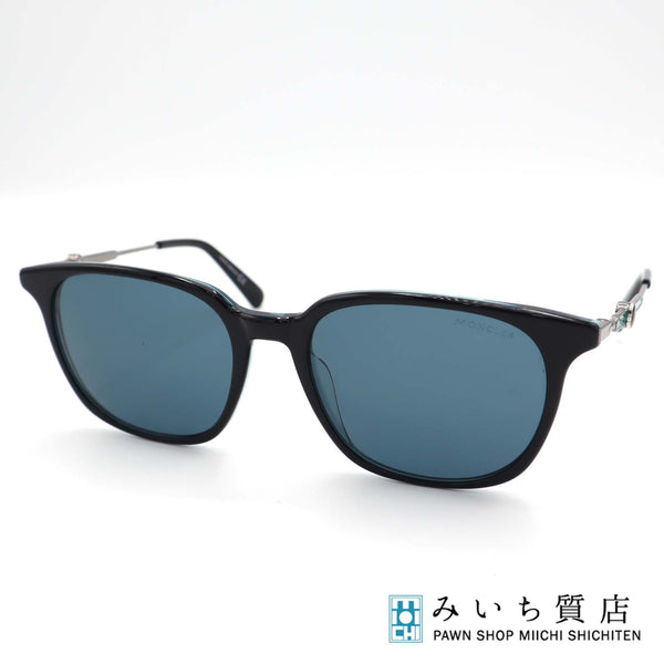 MONCLER モンクレール サングラス ML0225 55□18 145 度なし アイウェア 服飾小物 ブルー系 保管袋 24k265-1