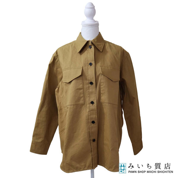 JIL SANDER ジルサンダー シャツ S ブラウン系 メンズ アウター 服 25k860-1