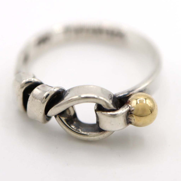 TIFFANY&Co. ティファニー リング フックアンドアイ 11号 シルバー 925 ゴールド 750 2.8g アクセサリー 23k688-1