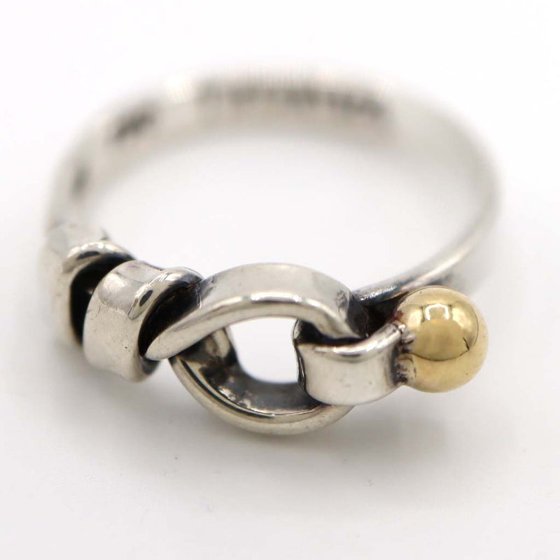 TIFFANY&Co. ティファニー リング フックアンドアイ 11号 シルバー 925 ゴールド 750 2.8g アクセサリー 23k688-1