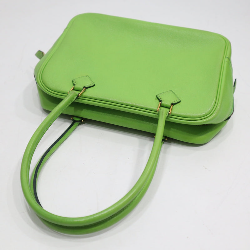 HERMES エルメス ミニプリュム プリュム20 ハンドバッグ ◯W刻印 1993年製 グリーン H20488