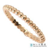 仕上済 VanCleef&Arpels ヴァンクリーフ&アーペル VCA ペルレ リング 指輪 #53 約12号 Au750 2.1g 保証書有 24K1032-6
