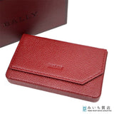 未使用 BALLY バリー カードケース マルチケース 小物 赤色 箱 ok1870