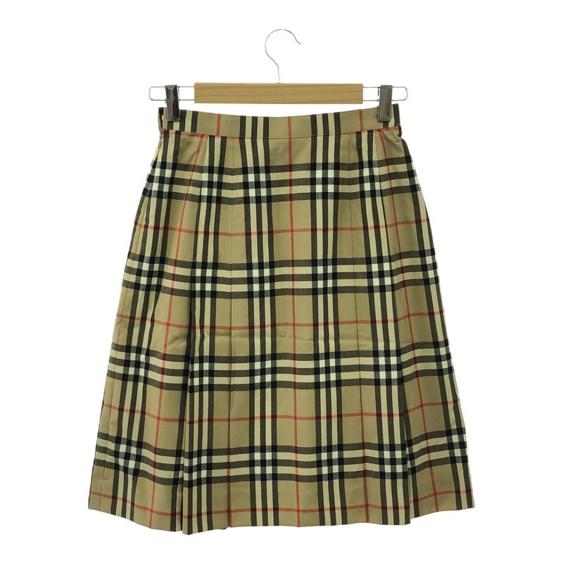 BURBERRY バーバリー スカート フレアスカート ボトムス ノバチェック ブラウン レディース ok360-7