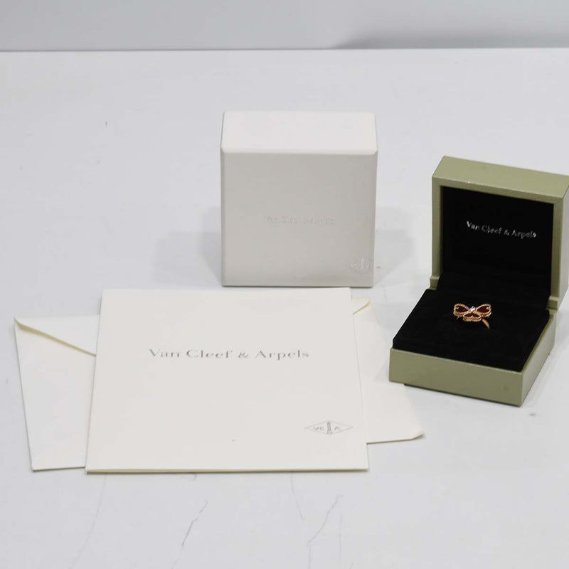 仕上済 VanCleef&Arpels VCA ヴァンクリーフ&アーペル リング スウィートアルハンブラ エフイヤージュ カーネリアン 750 5g 箱保有 H19087