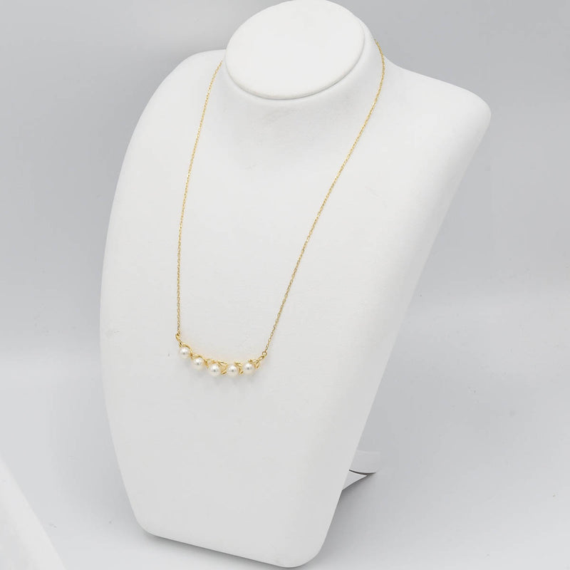 仕上済 MIKIMOTO ミキモト パール ネックレス K18 約5.0g レディース ジュエリー H18013