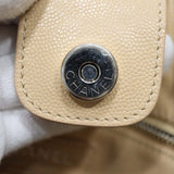 CHANEL シャネル マトラッセ 2wayバッグ ココマーク キャビアスキン ハンドバッグ ベージュ系 チェーンショルダー gen210