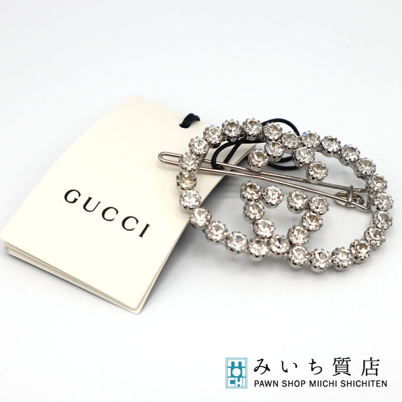 GUCCI グッチ 4338715201 GG ロゴ ビジュー ヘアアクセサリー 箱 ヘアピン ヘアクリップ H12948