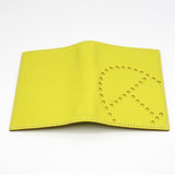 未使用品 HERMES エルメス エブリン カードケース シェーブル LIME 2011年製造 □O刻 箱 Hロゴ ライムカラー H9797