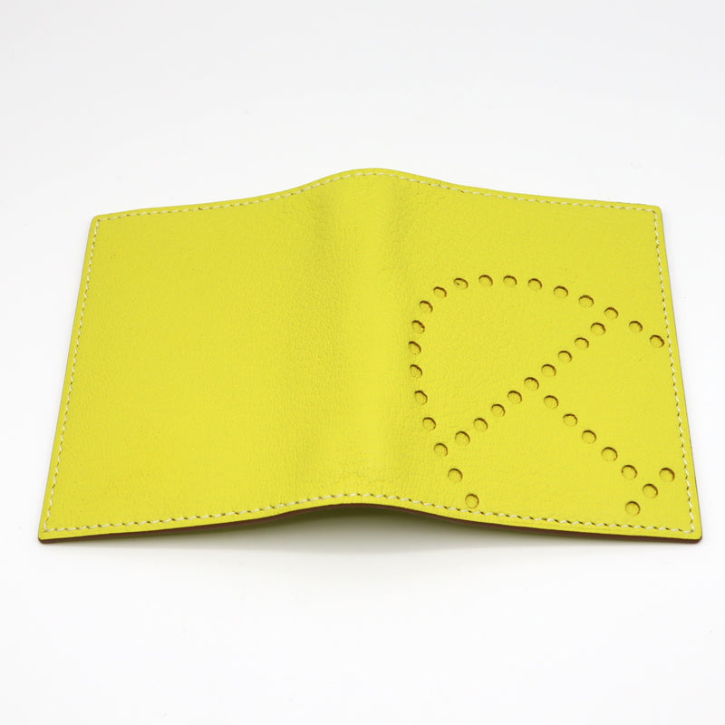 未使用品 HERMES エルメス エブリン カードケース シェーブル LIME 2011年製造 □O刻 箱 Hロゴ ライムカラー H9797