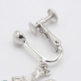 仕上げ済み アトリエ・アル イヤリング K18WG 0.01ct 約4.4g アクセサリー ◆  19k182-42