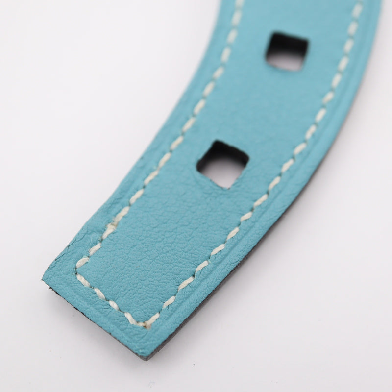HERMES エルメス チャーム パドック シュバル キーホルダー 馬蹄 ブルー 箱有 H19850