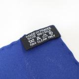 HERMES エルメス カレ70 PLASE,CHECK-IN プリーズ チェックイン スカーフ シルク100 ブルー H22785