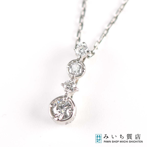 ダイヤモンド ネックレス pt950 D0.05 1g ジュエリー アクセサリー 24k918-4