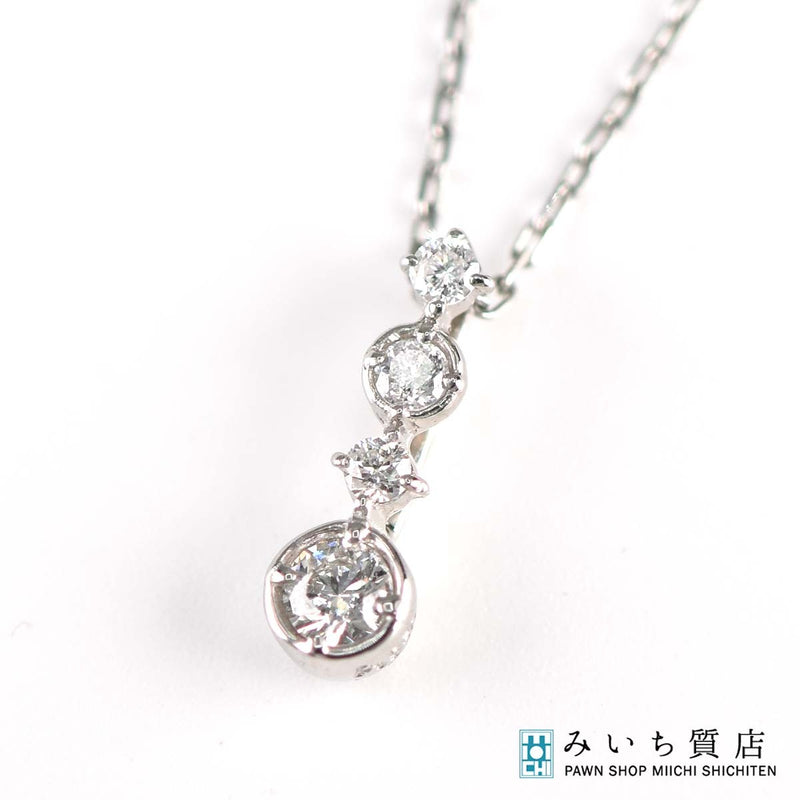 ダイヤモンド ネックレス pt950 D0.05 1g ジュエリー アクセサリー 24k918-4