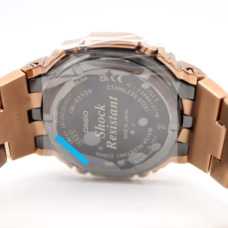 未使用 腕時計 稼働品 CASIO カシオ GM-B2100GD-5AER 5691モデル G-SHOCK Gショック タフソーラー フルメタル 黒色文字盤 23s919-1