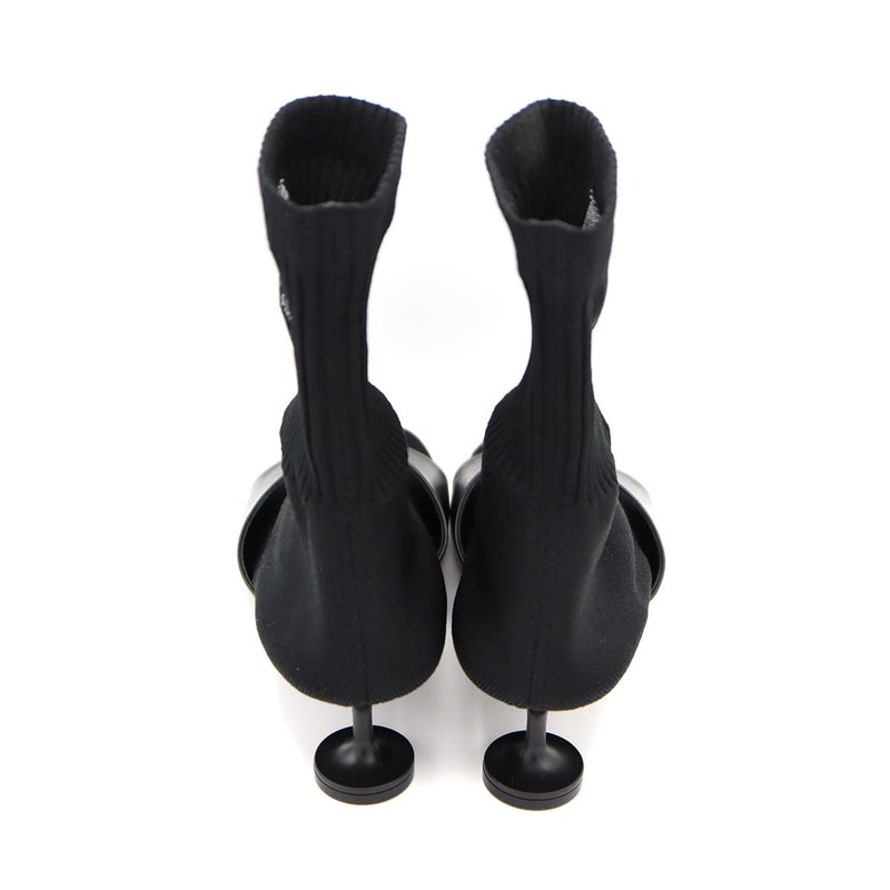 未使用品 BALENCIAGA バレンシアガ Sock booties ソックスニットミュール 722298W2LM11090 ブラック サイズ36 24㎝ 25k377-3