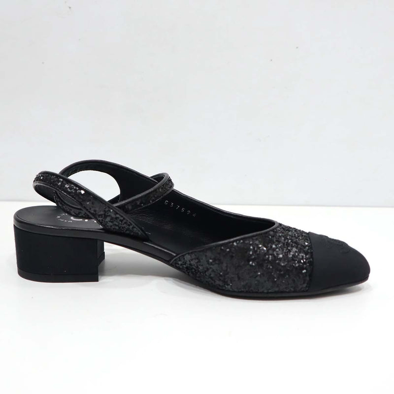 シャネル CHANEL パンプス ココマーク ブラック 36C サイズ 23.0cm G37594 黒 ブラック 靴 サンダル H11702