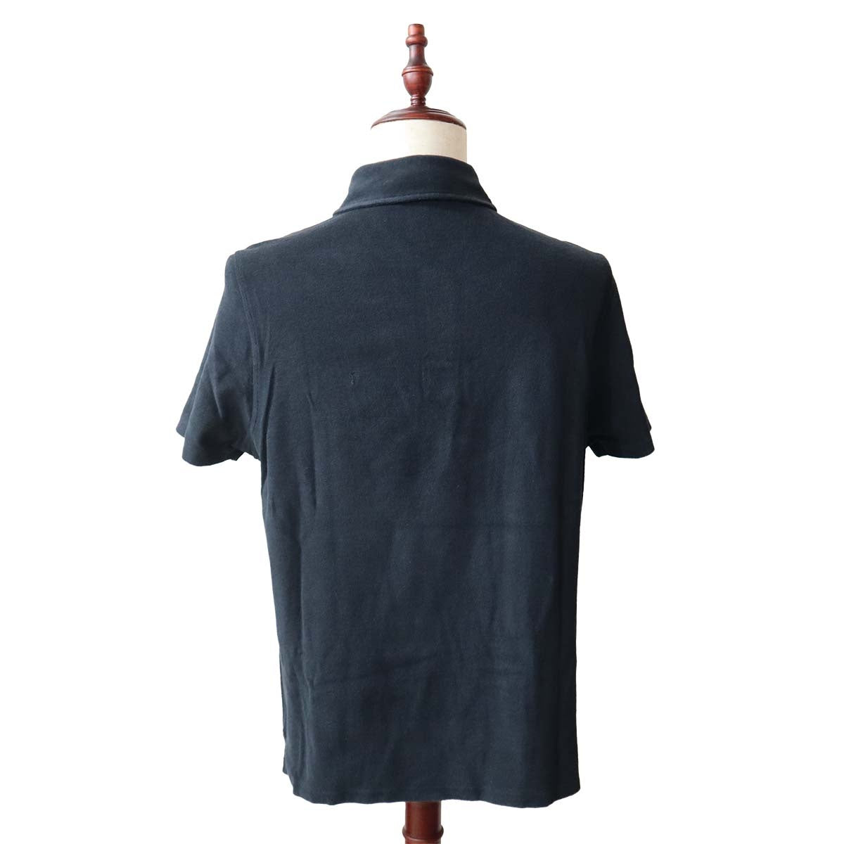 HERMES エルメス ポロシャツ Lサイズ コットン100％ ブラック メンズ