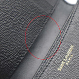 SAINT LAURENT YSL イヴサンローラン カードケース ミニウォレット 財布 ブラック H19384