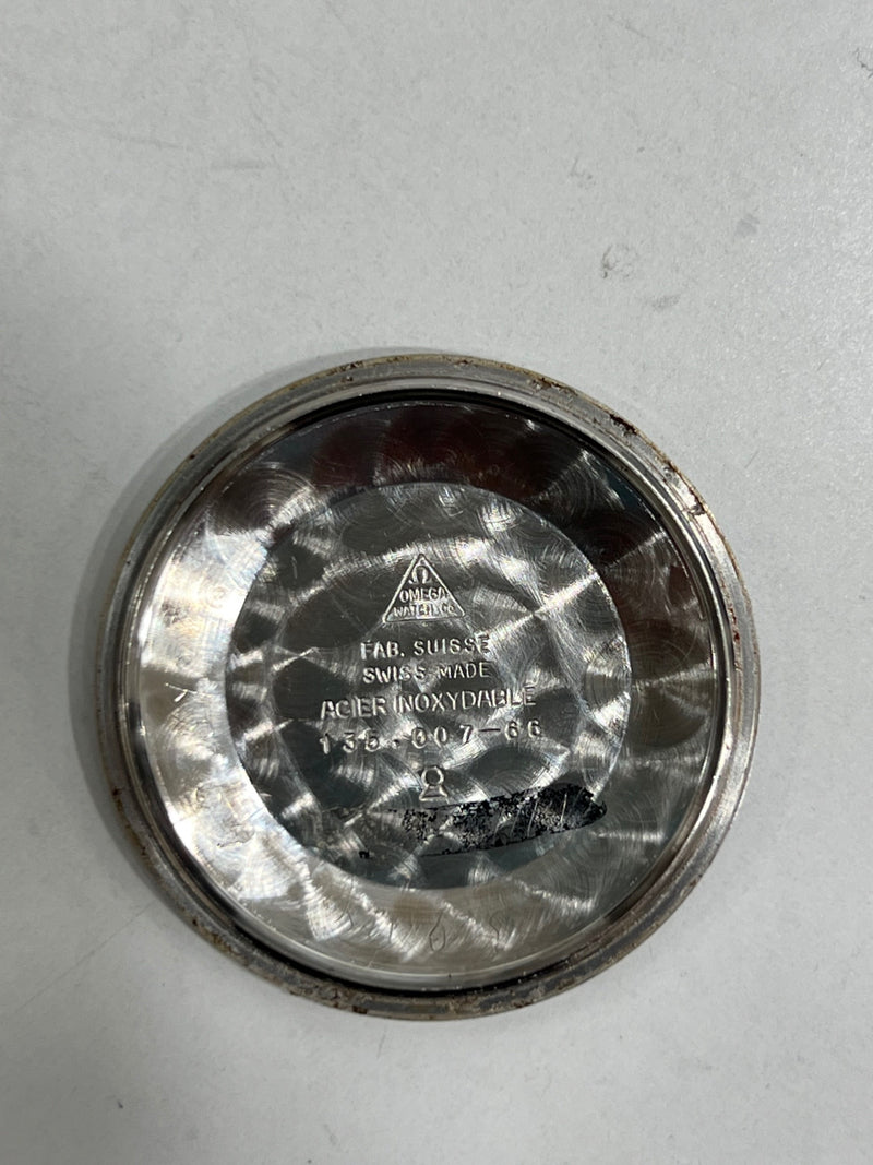 腕時計 稼働 OMEGA オメガ シーマスター 30 135.007-66 cal.286 手巻き シルバー色文字盤 ベルト社外品 箱有 H1289