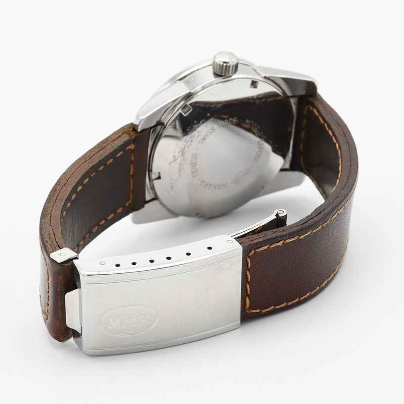 稼働 腕時計 MHR MAHARA マハラ BA2-4433 自動巻き オレンジ色文字盤 H20724