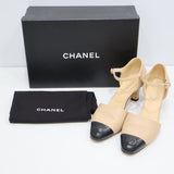 CHANEL シャネル ヒール G32857 37C 23.5cm ベージュ パンプス レディース 靴 箱袋有 23k143-10
