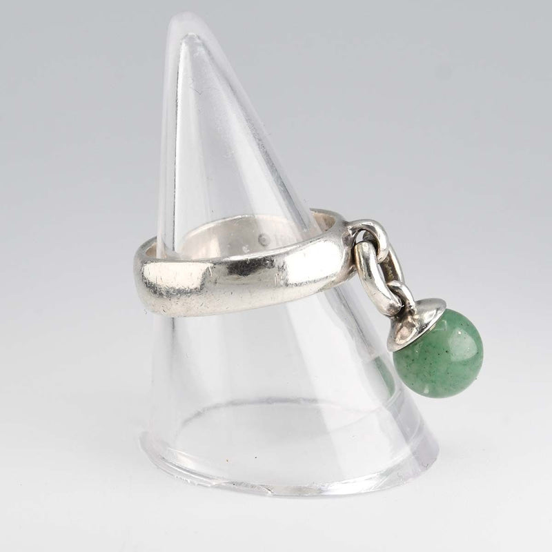 TIFFANY&Co. ティファニー リング ドアノッカー 11.5号 翡翠 シルバー 925 約5.3g 緑石 アクセサリー H10287