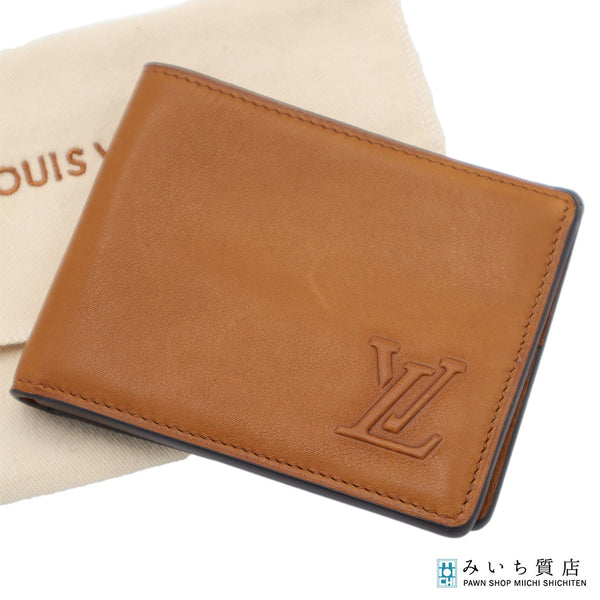 LOUIS VUITTON ルイヴィトン LV ポルトフォイユ・スレンダー M81770 二つ折り財布 ウォレット ブラウン 24s1033-5